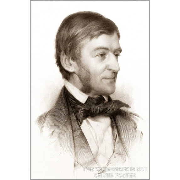 24"x36" Gallery Poster, Ralph Waldo Emerson p1