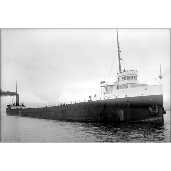 24"x36" Gallery Poster, S.S. Henry B. Smith - ship lost in Great Lakes Storm of 1913