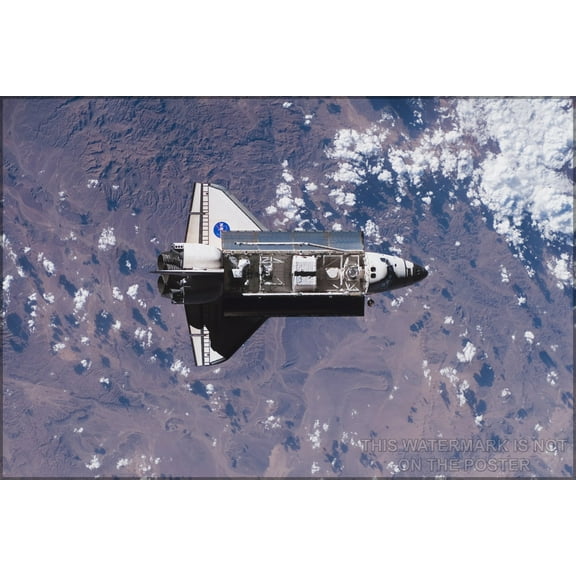 24"x36" Gallery Poster, Space Shuttle Endeavour from iss