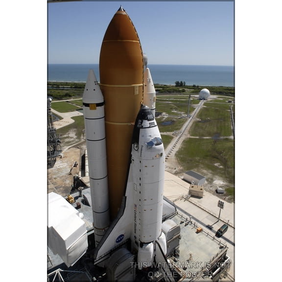 24"x36" Gallery Poster, Space Shuttle Endeavour sts-127