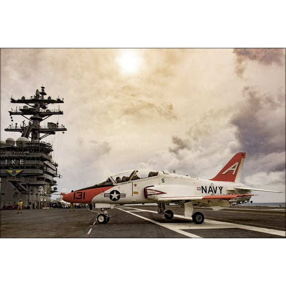 24"x36" Gallery Poster, T-45C Goshawk t-45 uss dwight d. eisenhower (cvn-69)