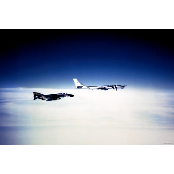 24"x36" Gallery Poster, U.S. Air Force F-4C Phantom II of 182nd Tactical Fighter Squadron