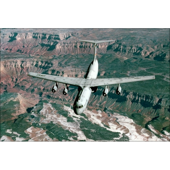 24"x36" Gallery Poster, U.S. Air Force Lockheed C-141B Starlifter, Grand Canyon, Arizona