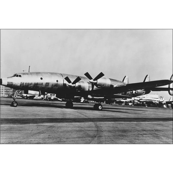 24"x36" Gallery Poster, U.S. Navy Lockheed R7V-2 Super Constellation 1954
