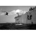 thumbnail image 1 of 24"x36" Gallery Poster, U.S. Navy Sikorsky HO3S-1 helicopter USS St. Paul (CA-73) 1951, 1 of 1