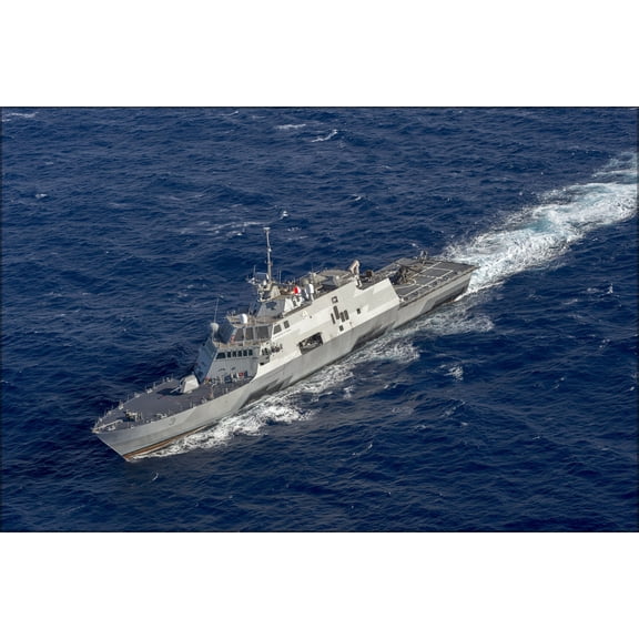 24"x36" Gallery Poster, U.S. Navy littoral combat ship USS Fort Worth (LCS-3)