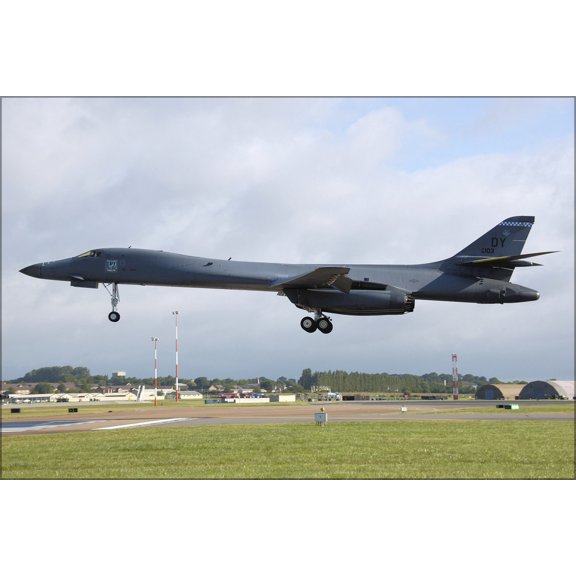 24"x36" Gallery Poster, USAF B-1B Lancer bomber