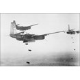 thumbnail image 1 of 24"x36" Gallery Poster, USAF Douglas B-26 Invaders bombing a target in North Korea, 18 October 1951, 1 of 1