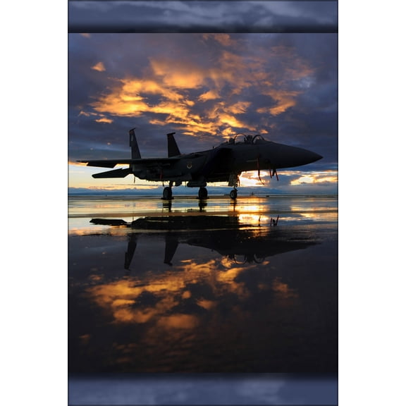 24"x36" Gallery Poster, USAF F-15E Strike Eagle at Mountain Home Air Force Base