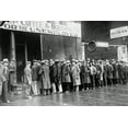 thumbnail image 1 of 24"x36" Gallery Poster, Unemployed men queued outside a great depression soup kitchen opened in Chicago by Al Capone, 02-1931, 1 of 3