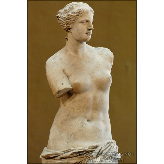 24"x36" Gallery Poster, Venus de Milo (Aphrodite from Melos). louvre