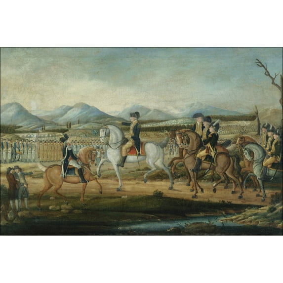 24"x36" Gallery Poster, Whiskey Rebellion george washington