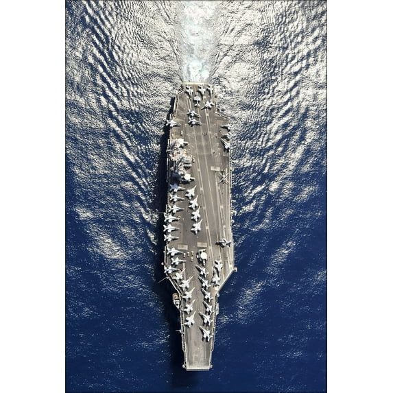 24"x36" Gallery Poster, aircraft carrier USS Harry S. Truman (CVN 75) underway
