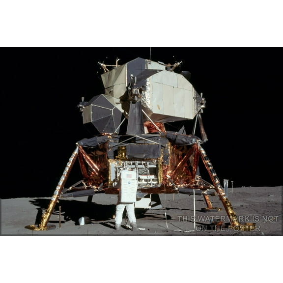 24"x36" Gallery Poster, apollo 11 lunar lander