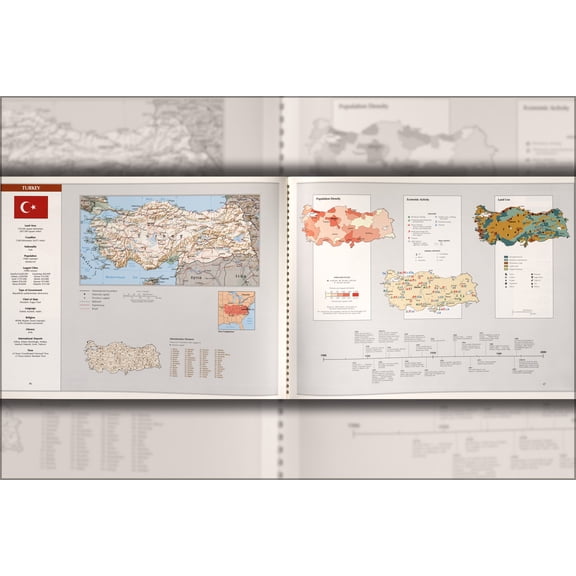 24"x36" Gallery Poster, cia map of turkey