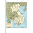 thumbnail image 1 of 24"x36" Gallery Poster, cia map of vietnam laos cambodia 1985, 1 of 3