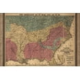 thumbnail image 1 of 24"x36" Gallery Poster, civil war map border & southern states 1865, 1 of 1