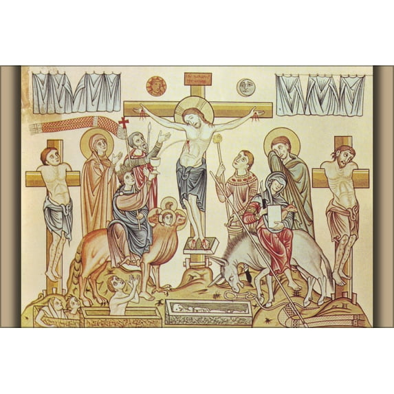24"x36" Gallery Poster, crucifixion of jesus christ c1180
