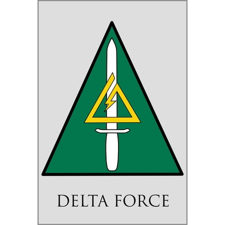 24"x36" Gallery Poster, delta force 1st Special Forces Operational Detachment Delta Unit Patch delta force