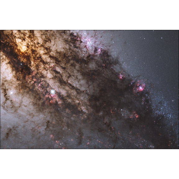 24"x36" Gallery Poster, elliptical galaxy Centaurus A hubble space telescope