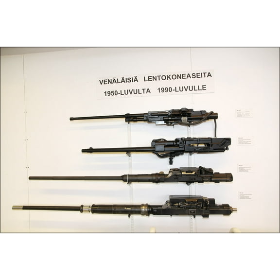 24"x36" Gallery Poster, guns used in mig-15 mig-21 ilijushin ii-28