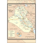 24x36 Gallery Poster, iraq united nations map