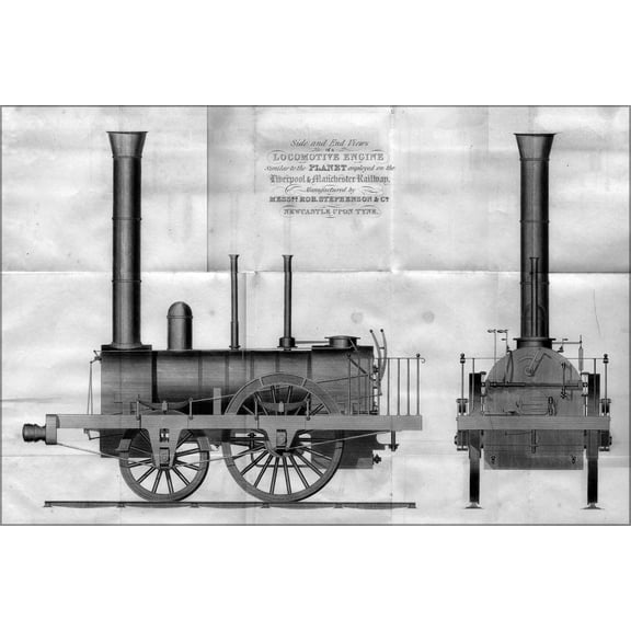 24"x36" Gallery Poster, locomotive steam engine similar to the train Planet 1832