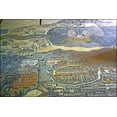 thumbnail image 1 of 24"x36" Gallery Poster, madaba map Madaba Mosaic Map) Byzantine church of Saint George at Madaba, Jordan 6th cent AD, 1 of 1