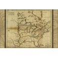 thumbnail image 1 of 24"x36" Gallery Poster, map north america pre united states 1737 french, 1 of 1