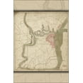 thumbnail image 1 of 24"x36" Gallery Poster, map of Philadelphia and neighborhood 1778, 1 of 1