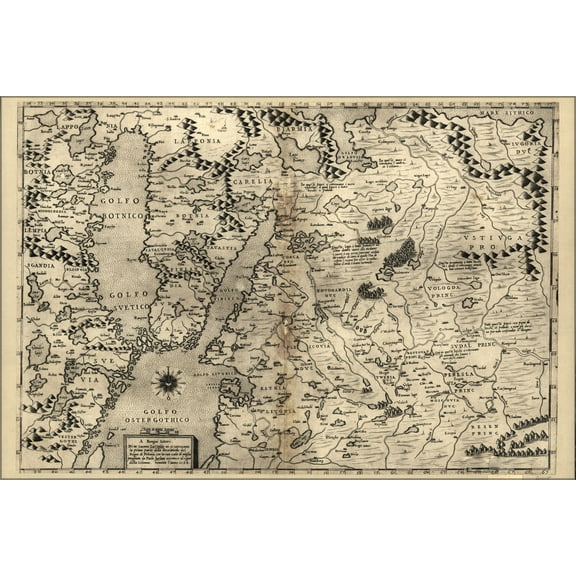 24"x36" Gallery Poster, map of Poland, 1568 p2