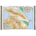 thumbnail image 1 of 24"x36" Gallery Poster, map of caucasus georgia armenia azerbaijan 1994, 1 of 1