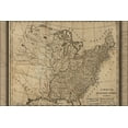 thumbnail image 1 of 24"x36" Gallery Poster, map of the United States 1780, 1 of 1