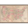 thumbnail image 1 of 24"x36" Gallery Poster, map of the united states of america 1890, 1 of 1
