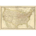 thumbnail image 1 of 24"x36" Gallery Poster, map of united states of america 1881, 1 of 1