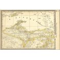 thumbnail image 1 of 24"x36" Gallery Poster, map of upper peninsula michigan 1881 05_19_, 1 of 1