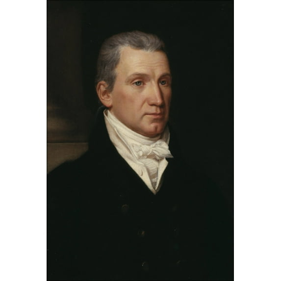 24"x36" Gallery Poster, president James Monroe 1816