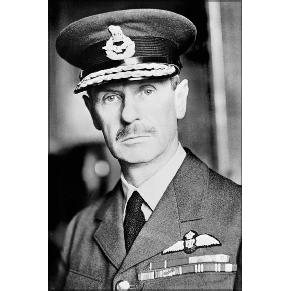 24"x36" Gallery Poster, sir hugh dowding Commander-in-Chief, Air Chief Marshal Sir Hugh Dowding battle of britain