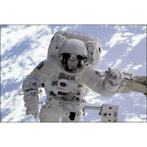 24"x36" Gallery Poster, spacewalk STS-69 spacewalk shuttle endeavour