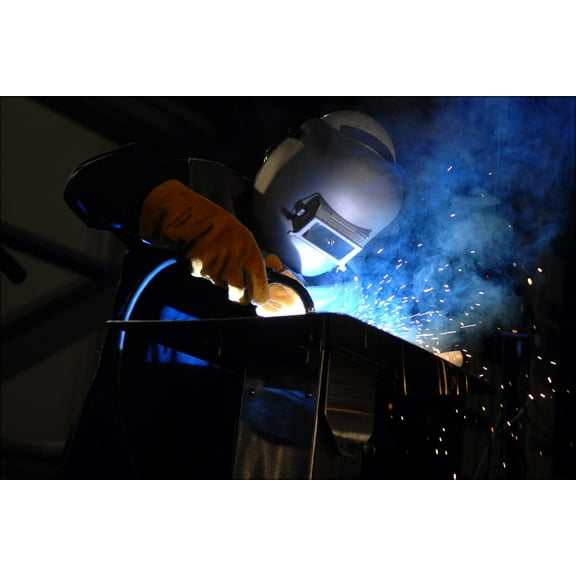 24"x36" Gallery Poster, welder works on welding