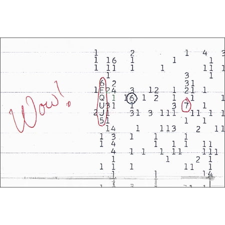 24"x36" Gallery Poster, wow signal seti
