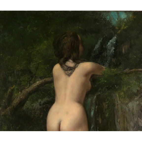 24"x39" FINE ART Quality Poster: Gustave Courbet - La Font 1862 【Photo Paper】 [Photo Paper]