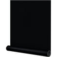 thumbnail image 1 of 24"x394" Black Wallpaper Peel and Stick Black Contact Paper Matte Solid Textured Self Adhesive Removable Thick Vinyl Film Roll for Cabinets Bedroom Wall Decoration, 1 of 8