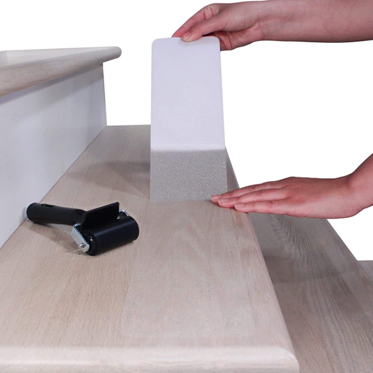 24”x4” Non-Slip Stair Treads Tape (15-Pack) – Clear Anti-Slip Indoor Strips