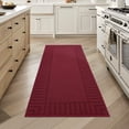 thumbnail image 1 of 24"x60" Non-Slip Kitchen Rug,Absorbent Kitchen Floor Mat with TPR Non Skid Backing, Machine Washable Indoor Hallway Runner Rug Area Rug,Red, 1 of 8