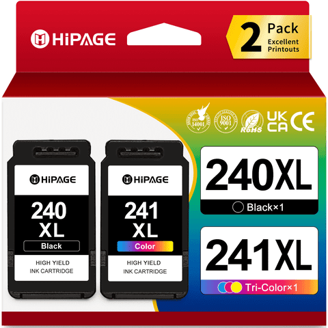 240 241 Ink Compatible with Canon Ink 240 and 241 for Canon 240XL and 241XL for Pixma MG3620 MG3520 Printer Ink (Black Tri-Color)