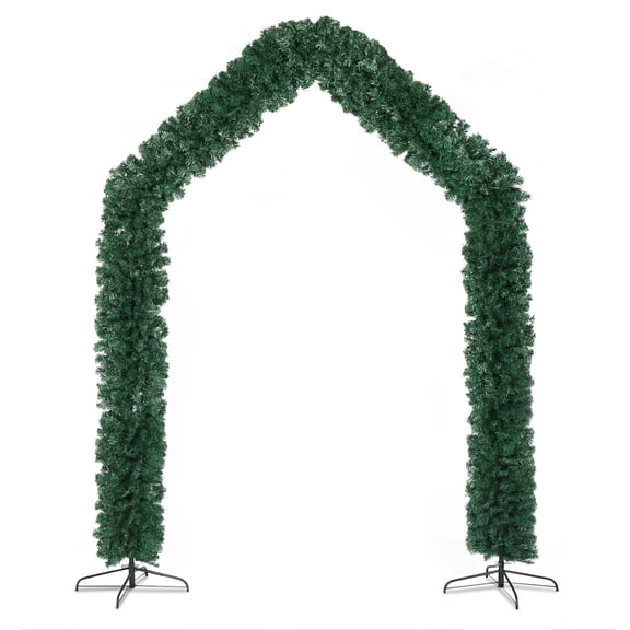240*40*260cm 1650 Branches PVC Christmas Arch Holiday Arch Decoration Green