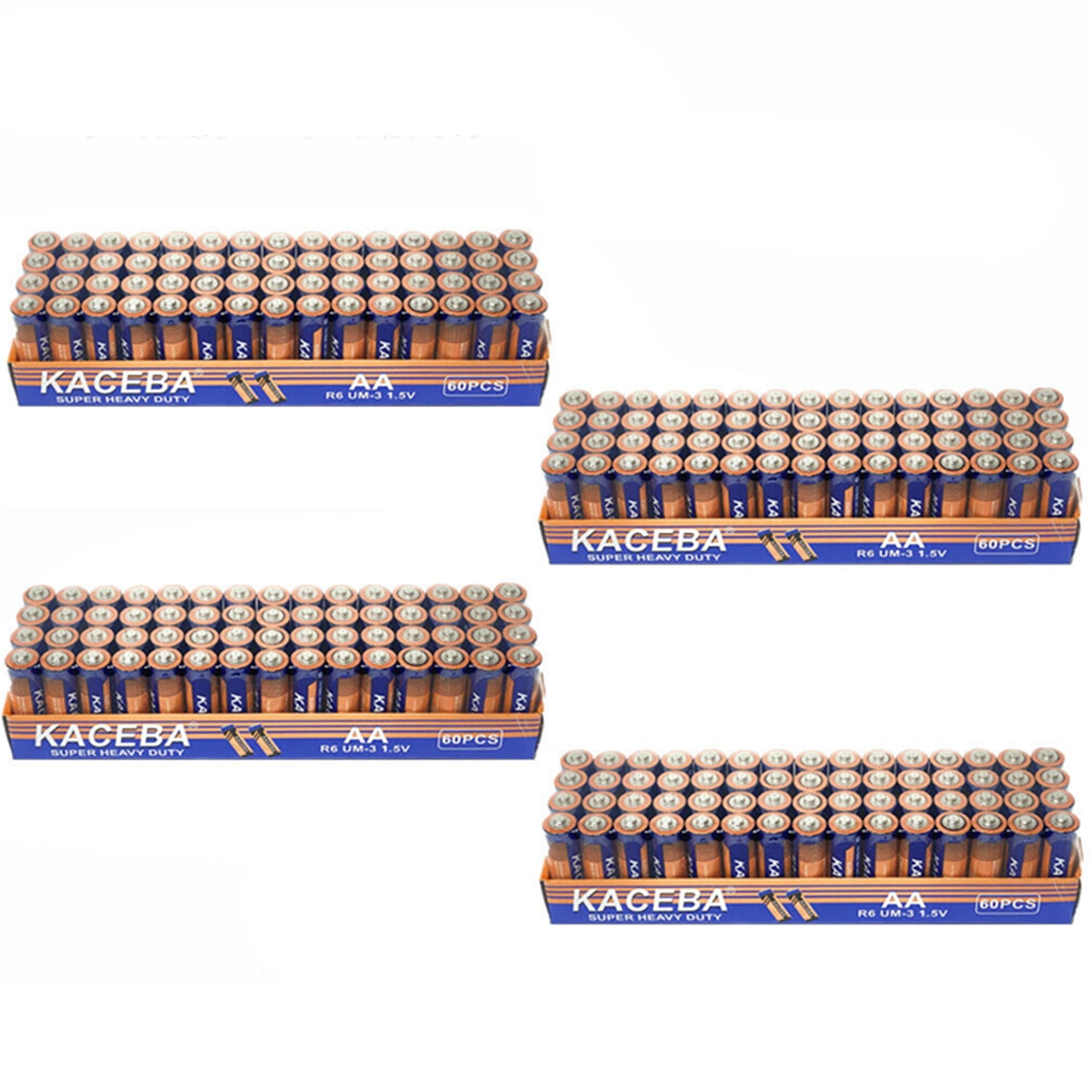 240 AA Batteries Extra Heavy Duty 1.5v. Double A Batteries