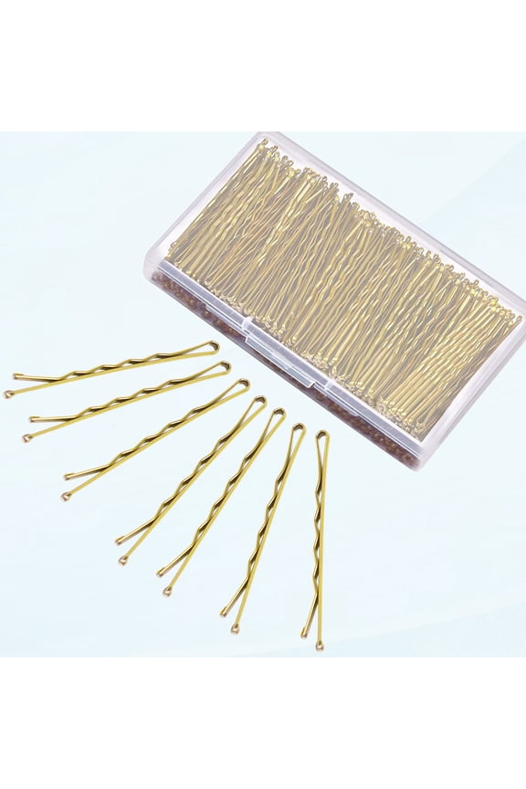 240 Count Blonde Bobby Pins with Metallic Finish, Hair Pins for Women Girls