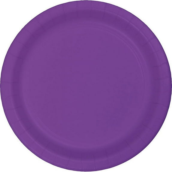 240 Count Bulk Pack Amethyst Purple Sturdy Style 8.75 inch Dinner Plates